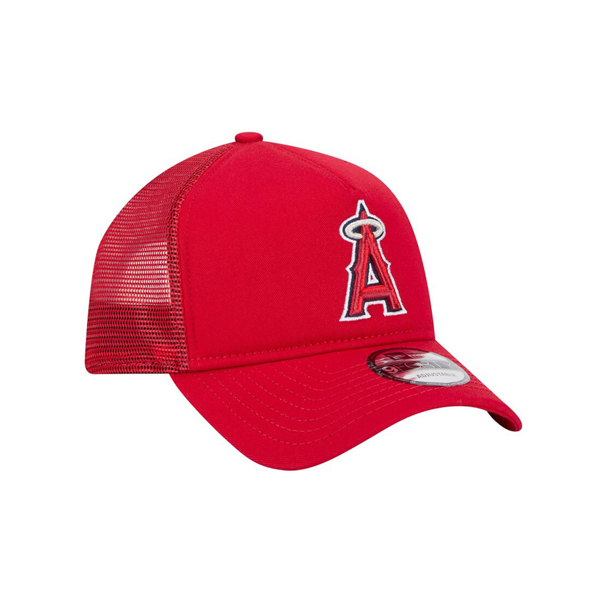 Los Angeles Angels Red 9FORTY A-Frame Snapback Trucker Hat - New Era - 23013240401