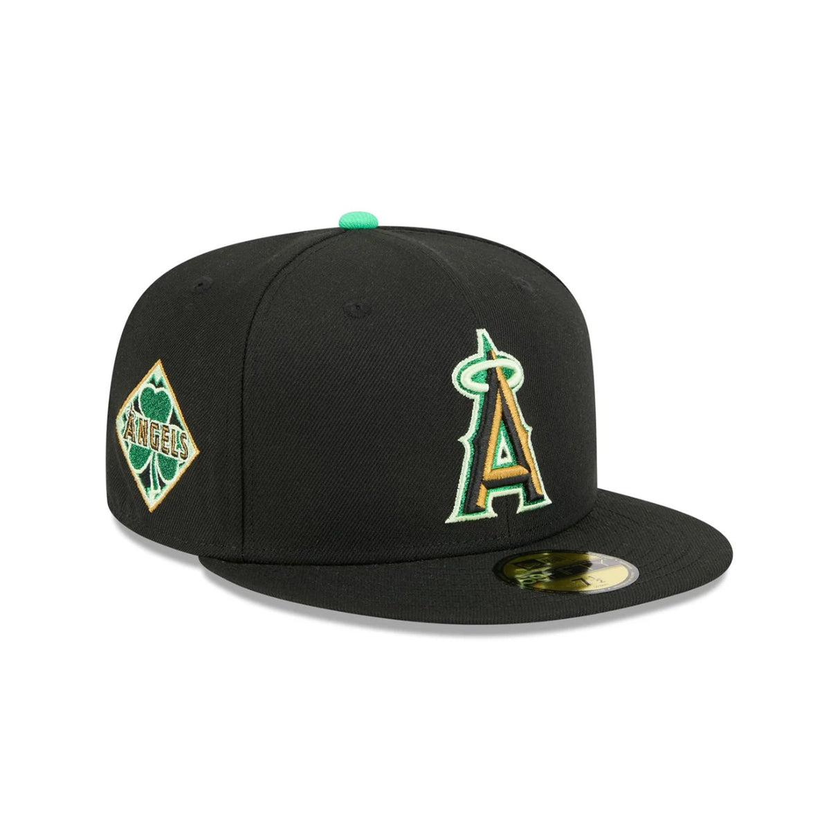 Los Angeles Angels St. Patrick's Day 2026 Black 59FIFTY Fitted Hat - New Era - 37090140201