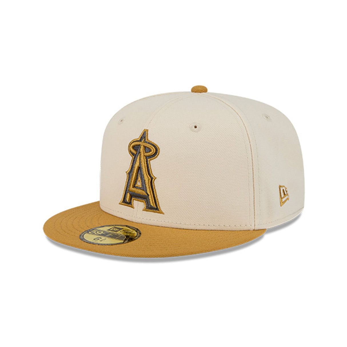 Los Angeles Angels Two - Tone Cream & Gold 59FIFTY Fitted Hat - New Era - 23011040202