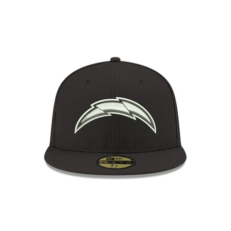 Los Angeles Chargers Authentic Collection Black and White 59FIFTY Fitted - New Era -