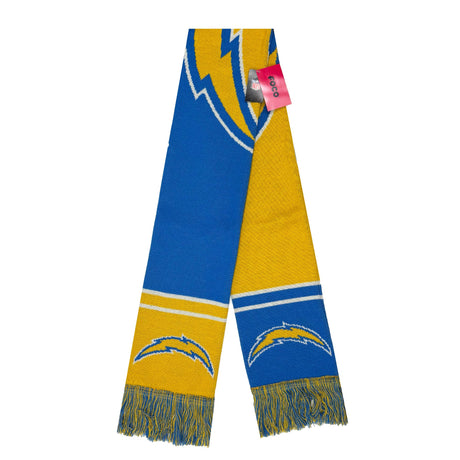 Los Angeles Chargers Color Block Double - Sided Scarf - FOCO -