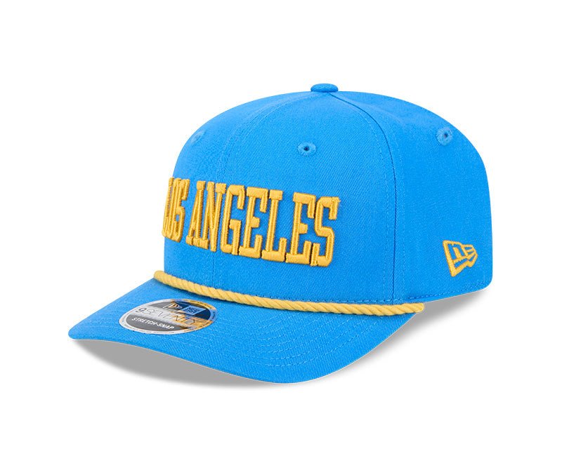 Los Angeles Chargers Wordmark Blue 9SEVENTY Rope Stretch - Snap Hat - New Era - 237404109