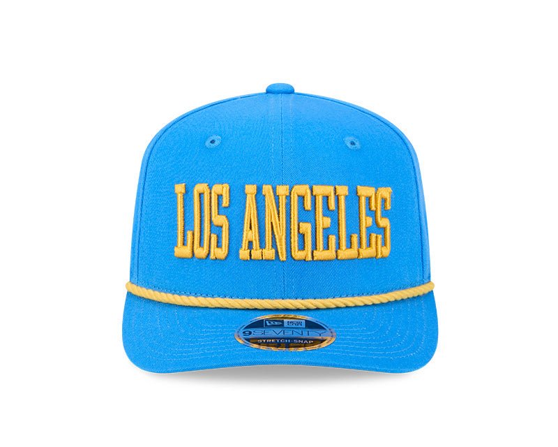 Los Angeles Chargers Wordmark Blue 9SEVENTY Rope Stretch - Snap Hat - New Era - 237404109