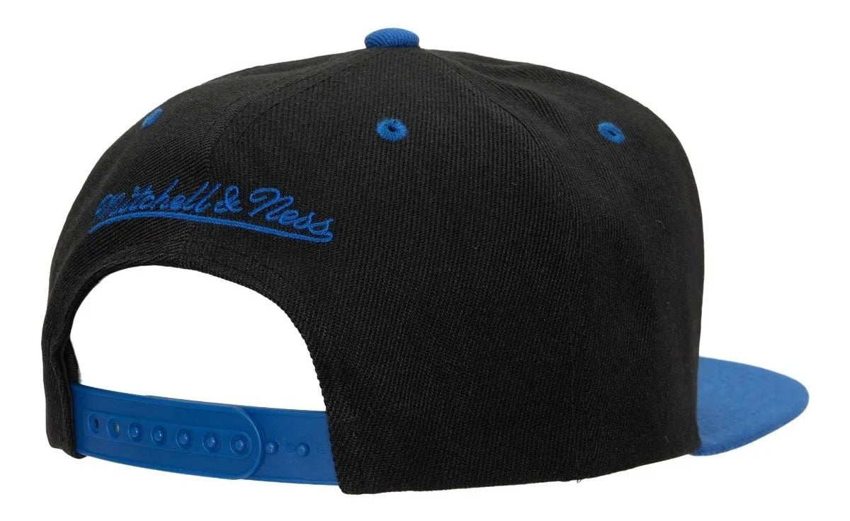 Los Angeles Clippers Black/Royal Core Basic Adjustable Snapback Hat - Mitchell & Ness -