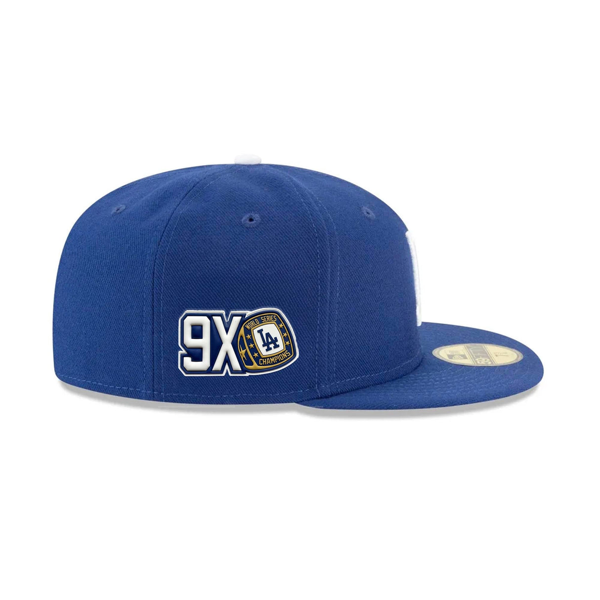 Los Angeles Dodgers 2025 9X World Series Champs Ring TPU Patch Royal 59FIFTY - New Era -