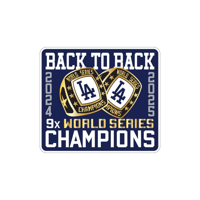 Los Angeles Dodgers 2025 Back To Back World Series Champs Ring Patch Royal 59FIFTY - New Era -