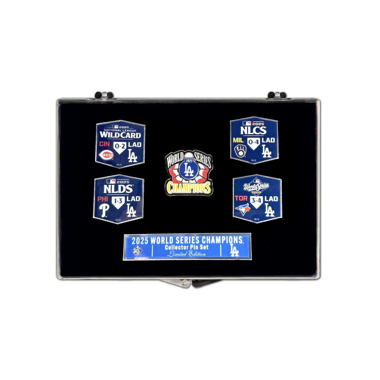 Los Angeles Dodgers 2025 World Series Champions 5 - Pin Collector Set - Wincraft -