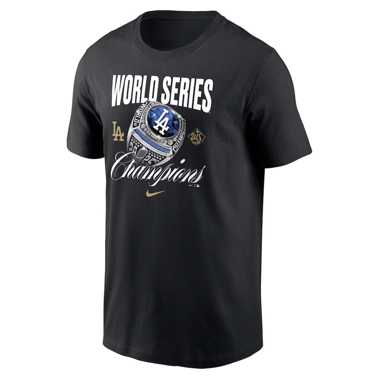 Los Angeles Dodgers 2025 World Series Champions Black Nike® Strategy T-Shirt - Nike -
