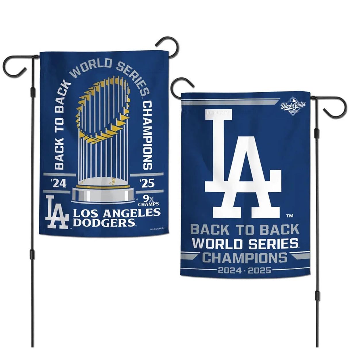 Los Angeles Dodgers 2025 World Series Champions Garden Flag - 12" x 18" - Wincraft -