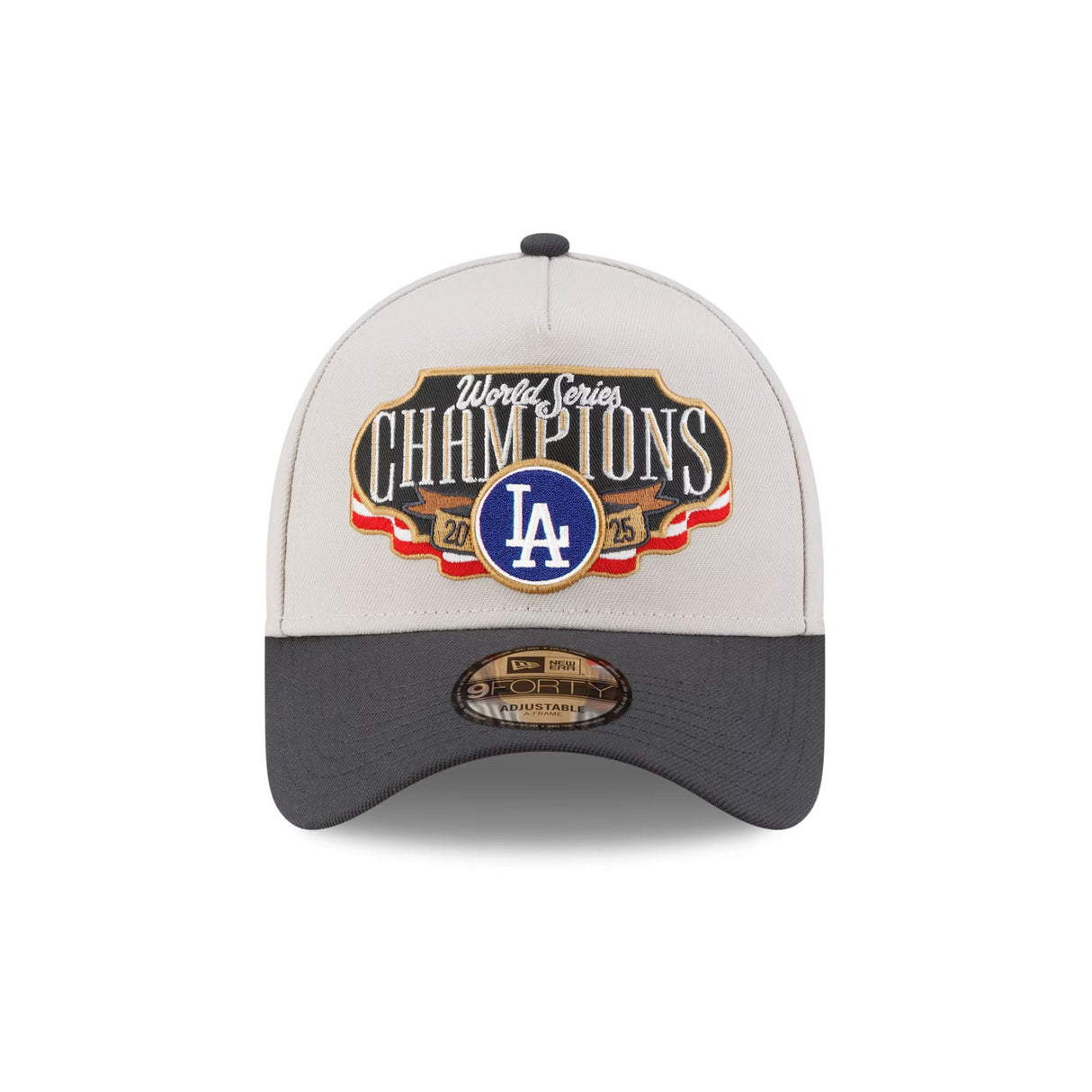 Los Angeles Dodgers 2025 World Series Champions Locker Room A - Frame 9FORTY Adjustable Hat - New Era -