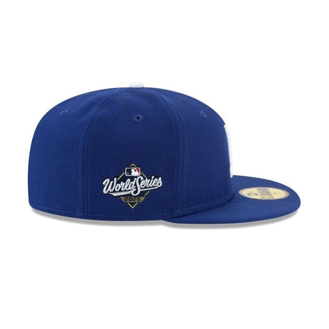 Los Angeles Dodgers 2025 World Series Side Patch Royal 59FIFTY Fitted Hat - New Era -