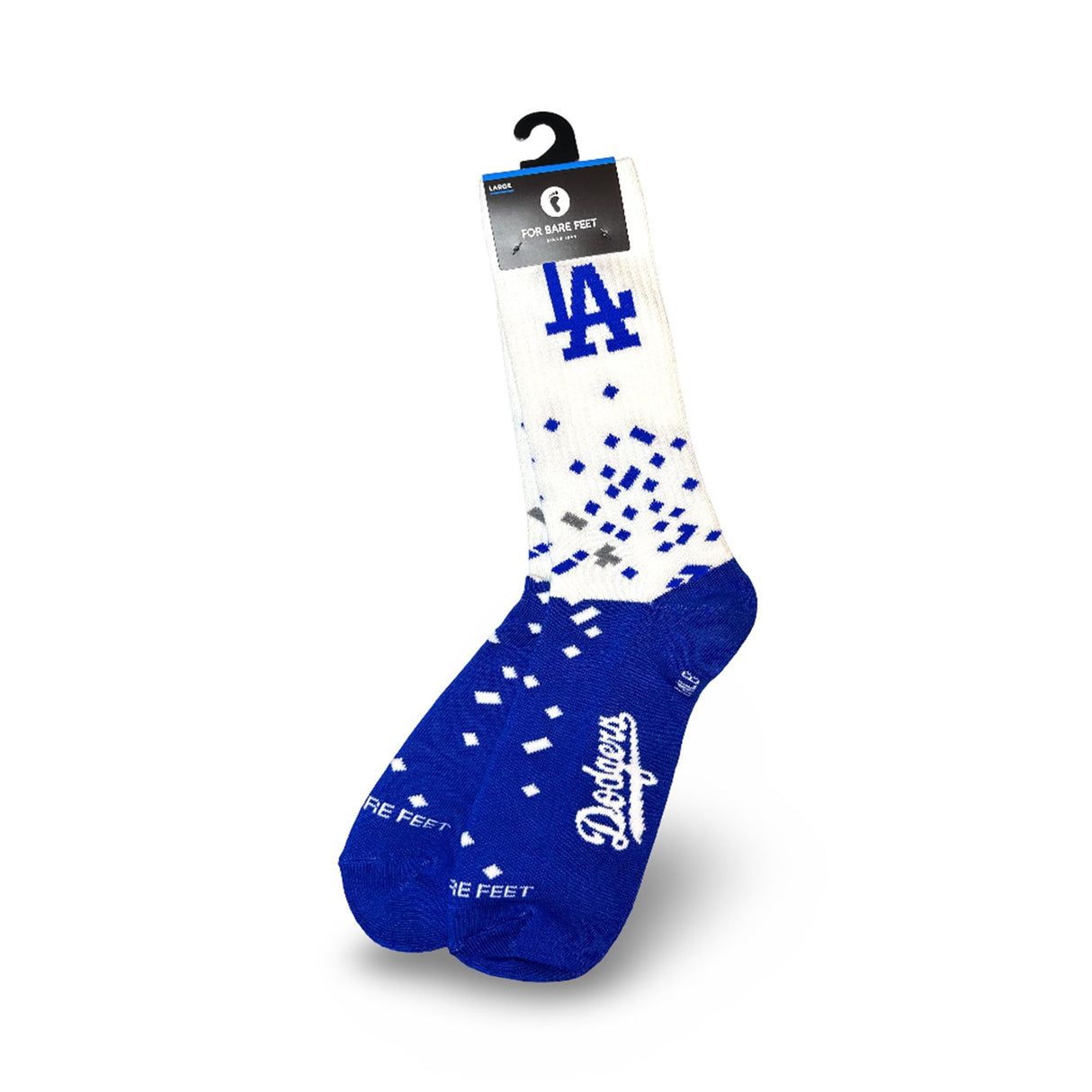 Los Angeles Dodgers Adult "Spray Zone" Socks - For Bare Feet - 196082089917