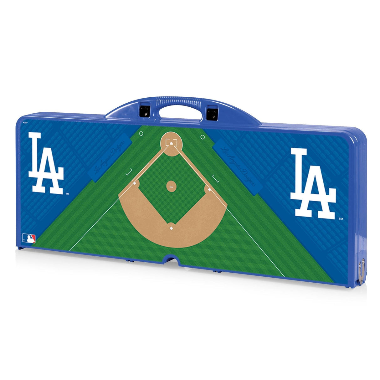Los Angeles Dodgers Baseball Diamond - Picnic Table Portable Folding Table with Seats - Picnic Time Family of Brands - 099967307819