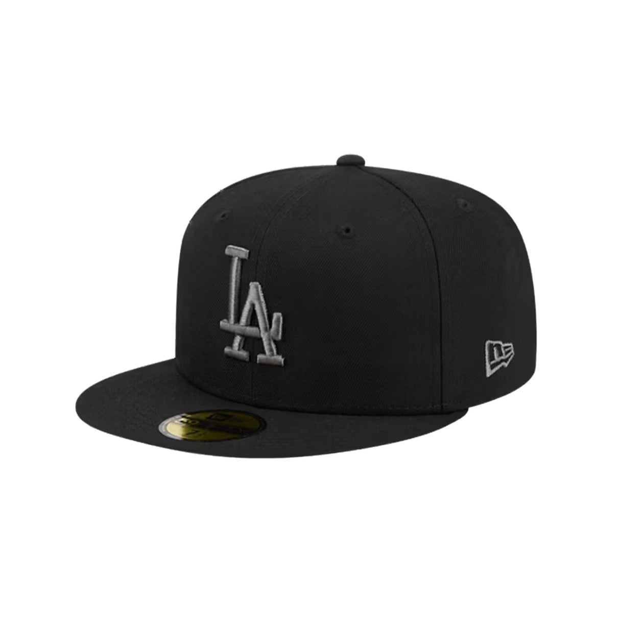 Los Angeles Dodgers Basic Black & Graphite Logo 59FIFTY Fitted Hat - New Era - 23863541101
