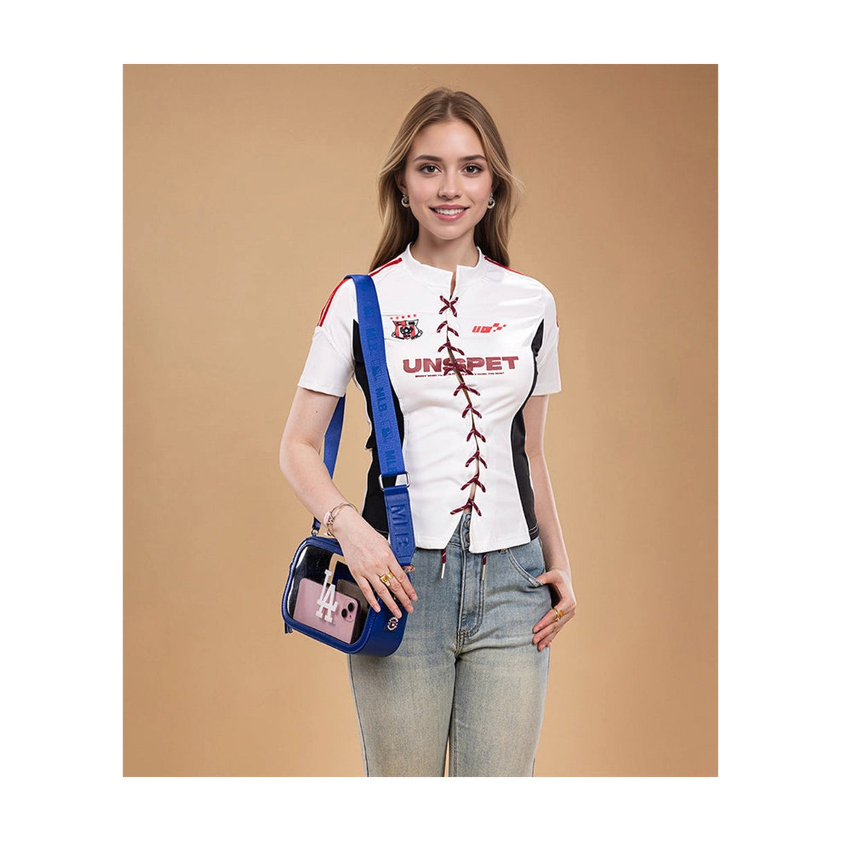 Los Angeles Dodgers Blue Clear Stadium Crossbody Bag - Montana West - 221101411
