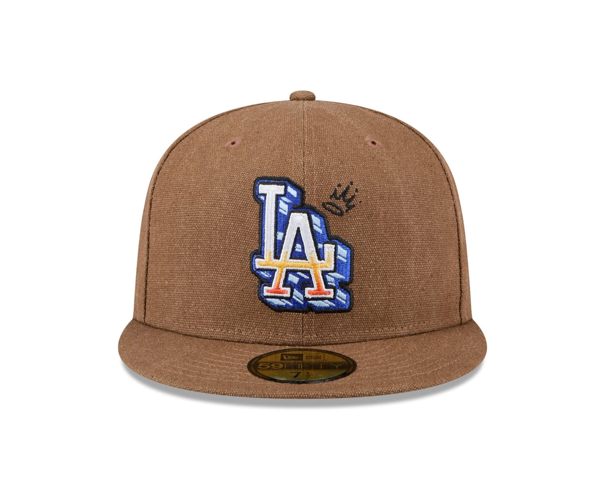 Los Angeles Dodgers Canvas Camel 59FIFTY Fitted - New Era -