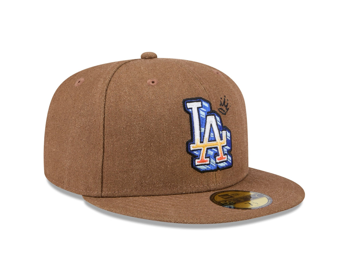 Los Angeles Dodgers Canvas Camel 59FIFTY Fitted - New Era -