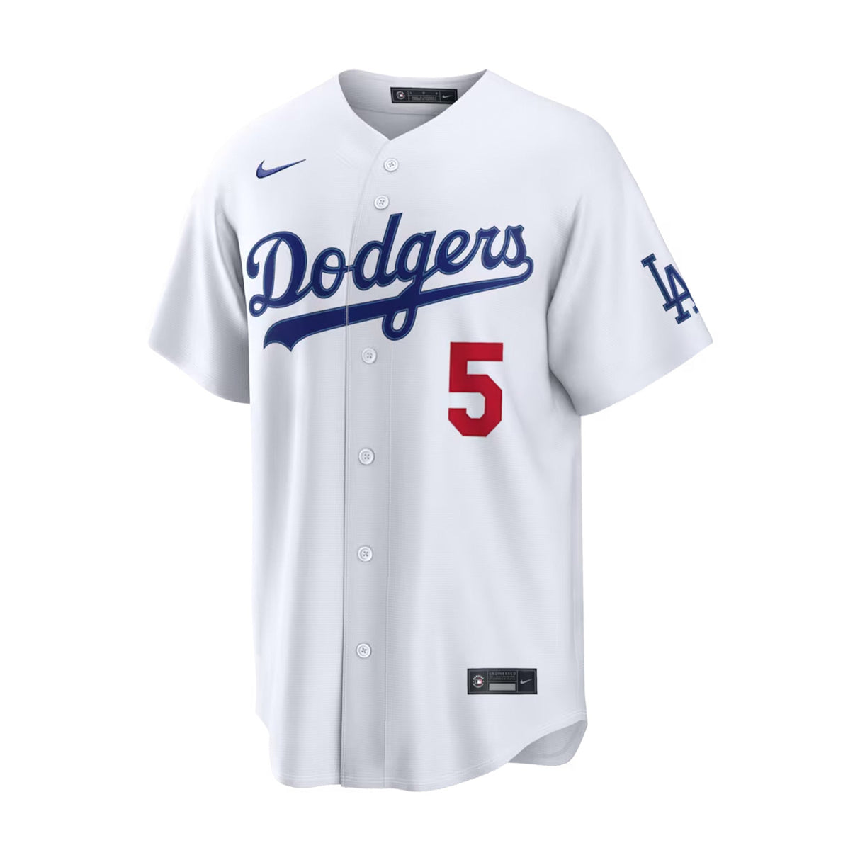 Los Angeles Dodgers Freddie Freeman White Home Stadium Jersey - Nike - 235905411209