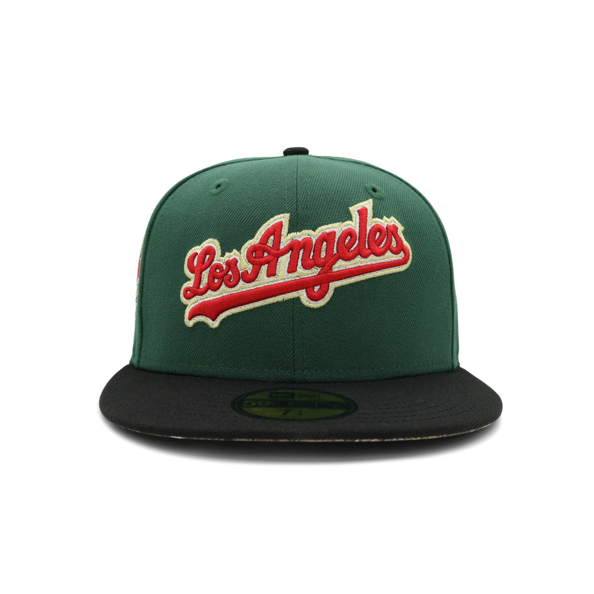Los Angeles Dodgers Green & Red Script 40th Anniversary Patch 59FIFTY Fitted - New Era -