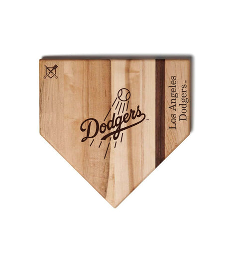 Los Angeles Dodgers Home Plate Cutting Boards | Multiple Sizes | Multiple Designs - Baseball BBQ -