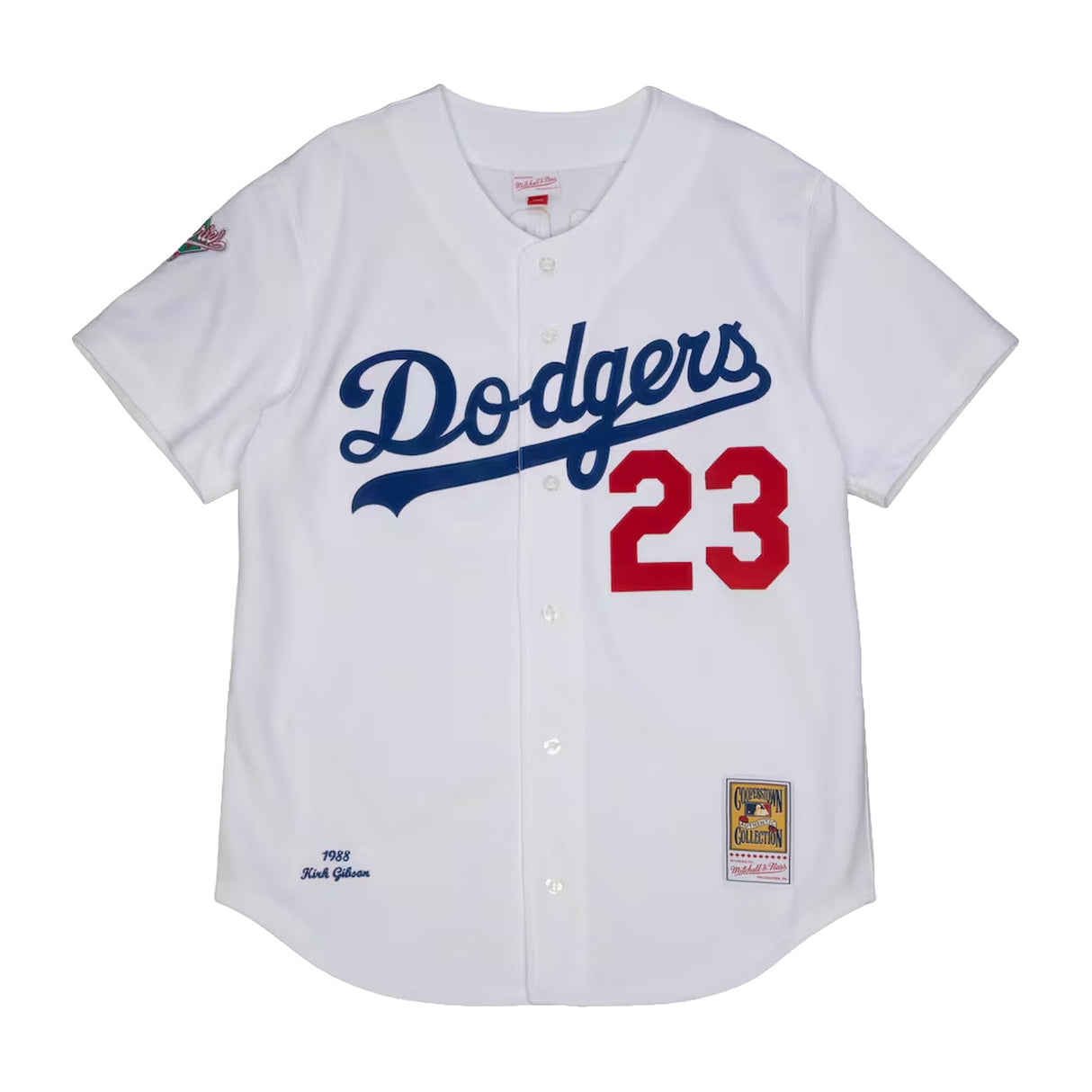 Los Angeles Dodgers Kirk Gibson 1988 Cooperstown Collection White Authentic Jersey - Mitchell & Ness - 220141125