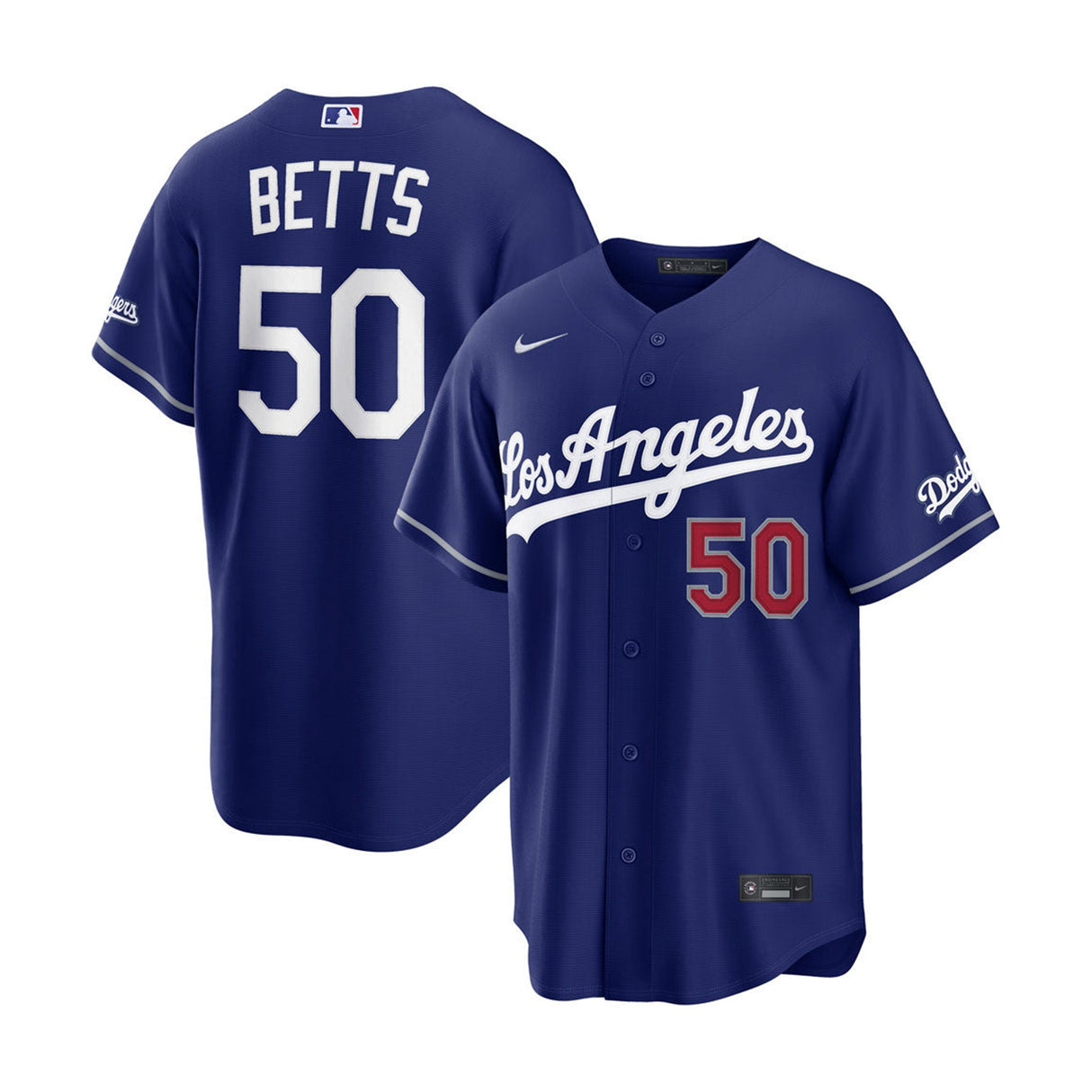 Los Angeles Dodgers Mookie Betts 50 Blue Alternate Stadium Jersey - Nike - 235905411601