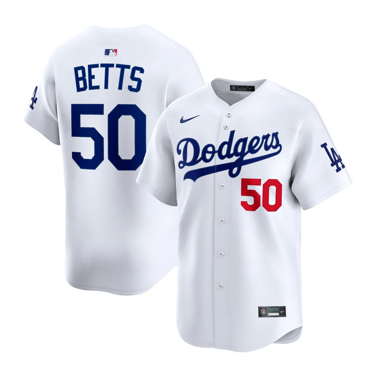 Los Angeles Dodgers Mookie Betts White Nike® Limited Jersey - Nike -