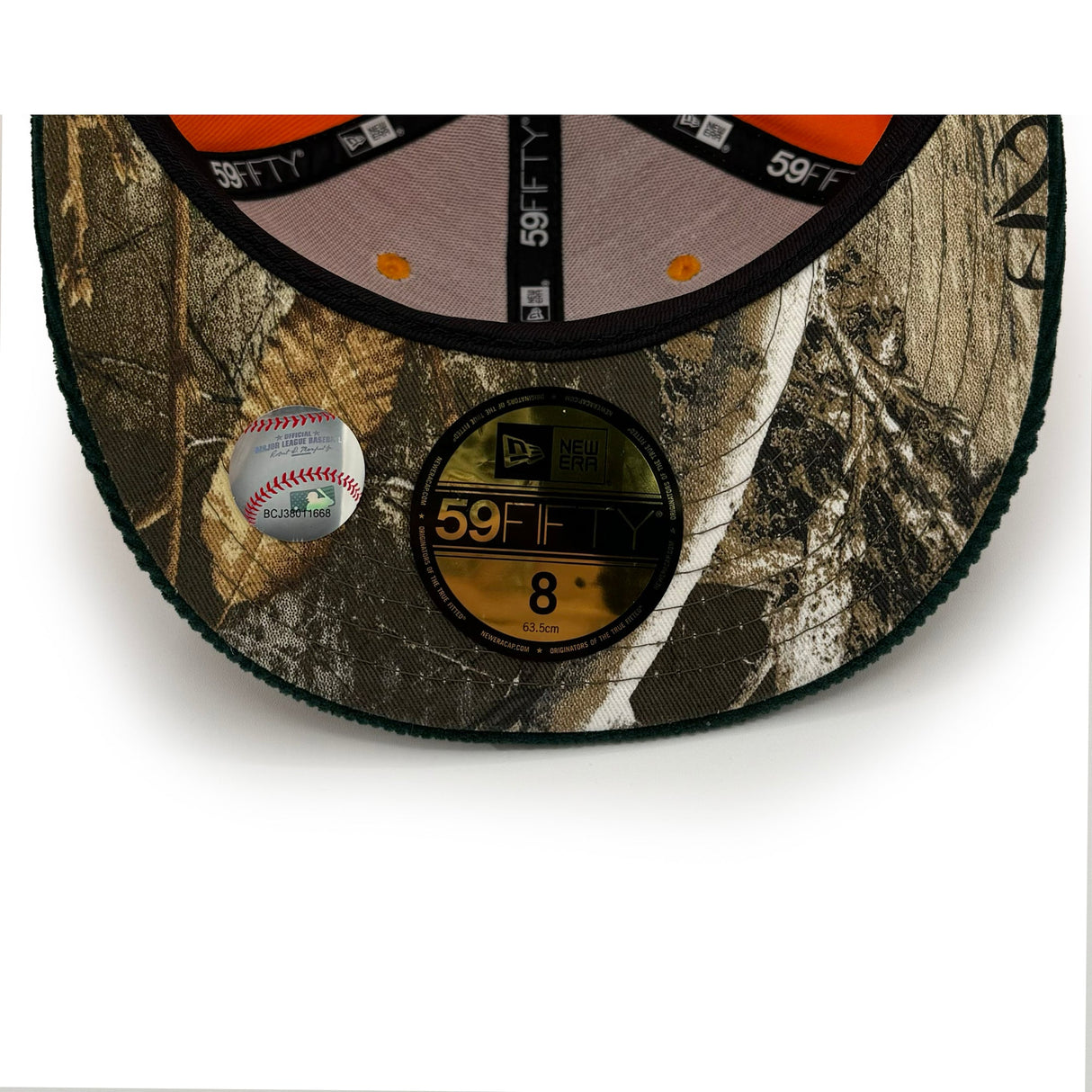 Los Angeles Dodgers Orange and Forest Corduroy REALTREE® 59FIFTY - New Era -