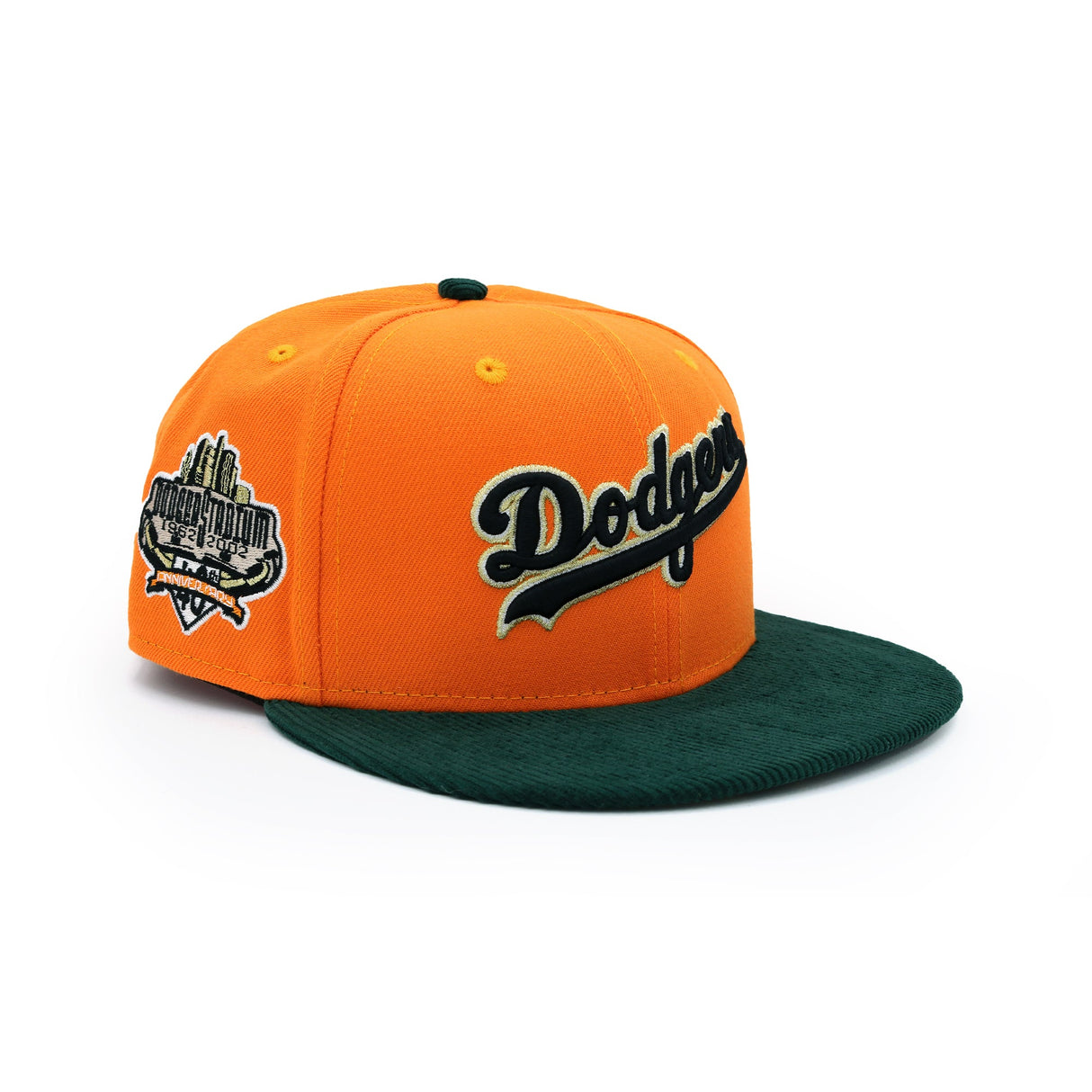 Los Angeles Dodgers Orange and Forest Corduroy REALTREE® 59FIFTY - New Era -