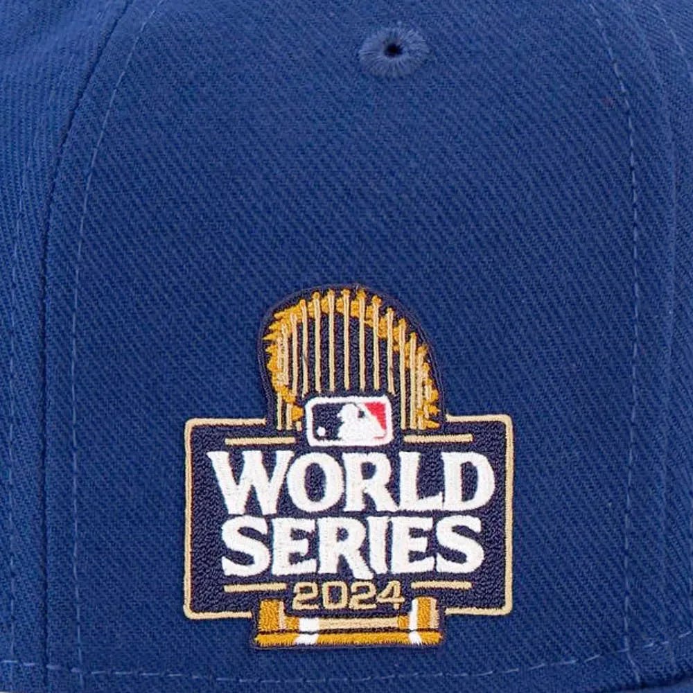 Los Angeles Dodgers Royal 2024 World Series Participant Side Patch New Era 59FIFTY Fitted Hat - New Era -