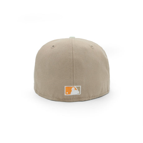Los Angeles Dodgers Script Two Tone Kahki Orange 59FIFTY - New Era -