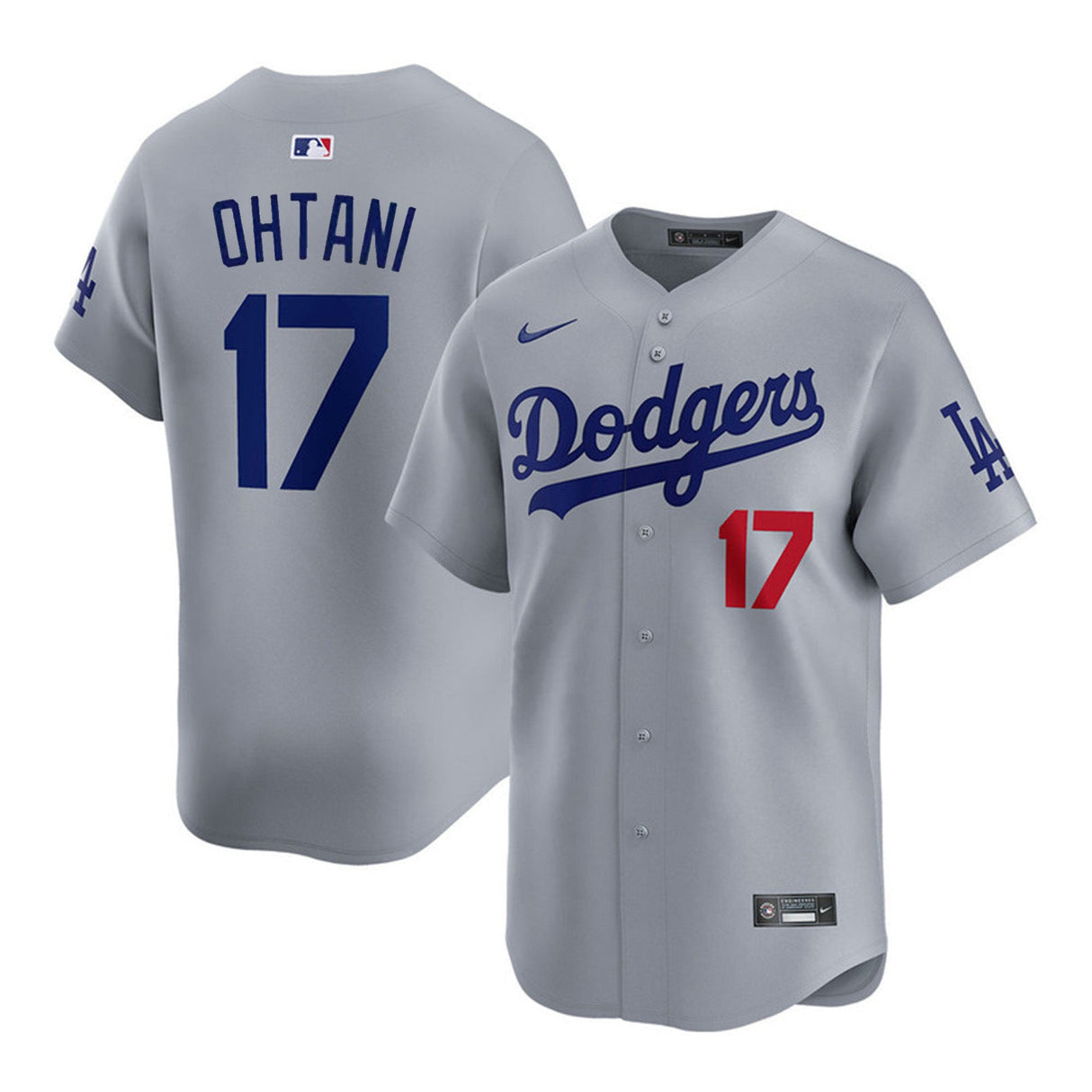 Los Angeles Dodgers Shohei Ohtani Stadium Gray Jersey - Nike - 235905411117