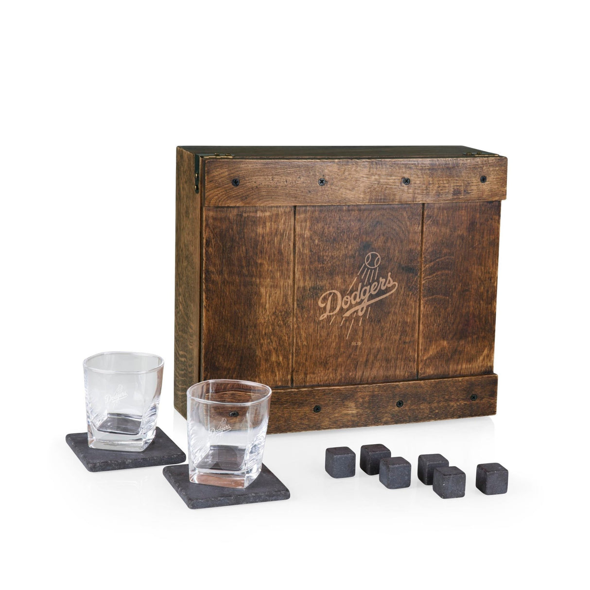 Los Angeles Dodgers - Whiskey Box Gift Set - Picnic Time Family of Brands - 099967413725