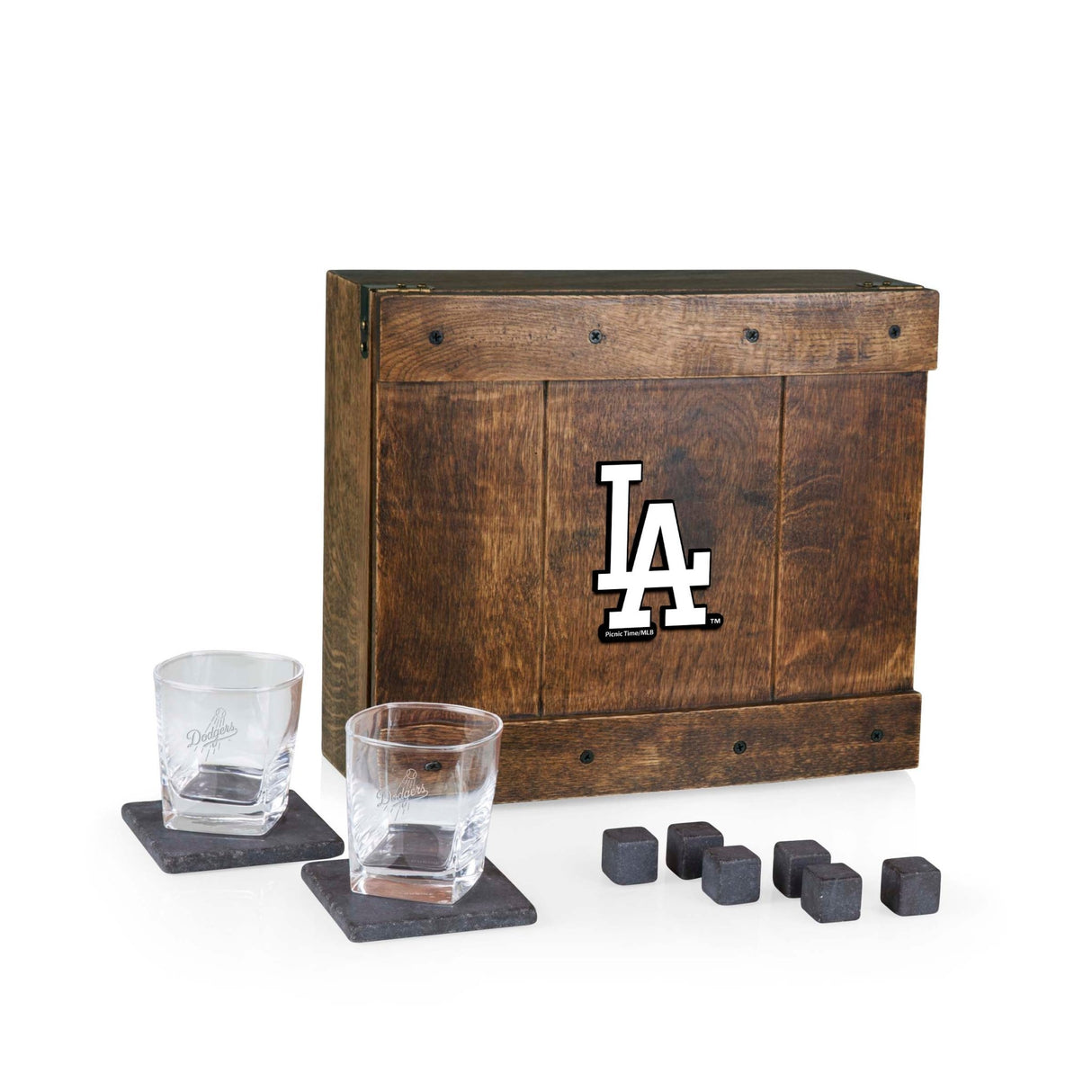 Los Angeles Dodgers - Whiskey Box Gift Set - Picnic Time Family of Brands - 099967522663