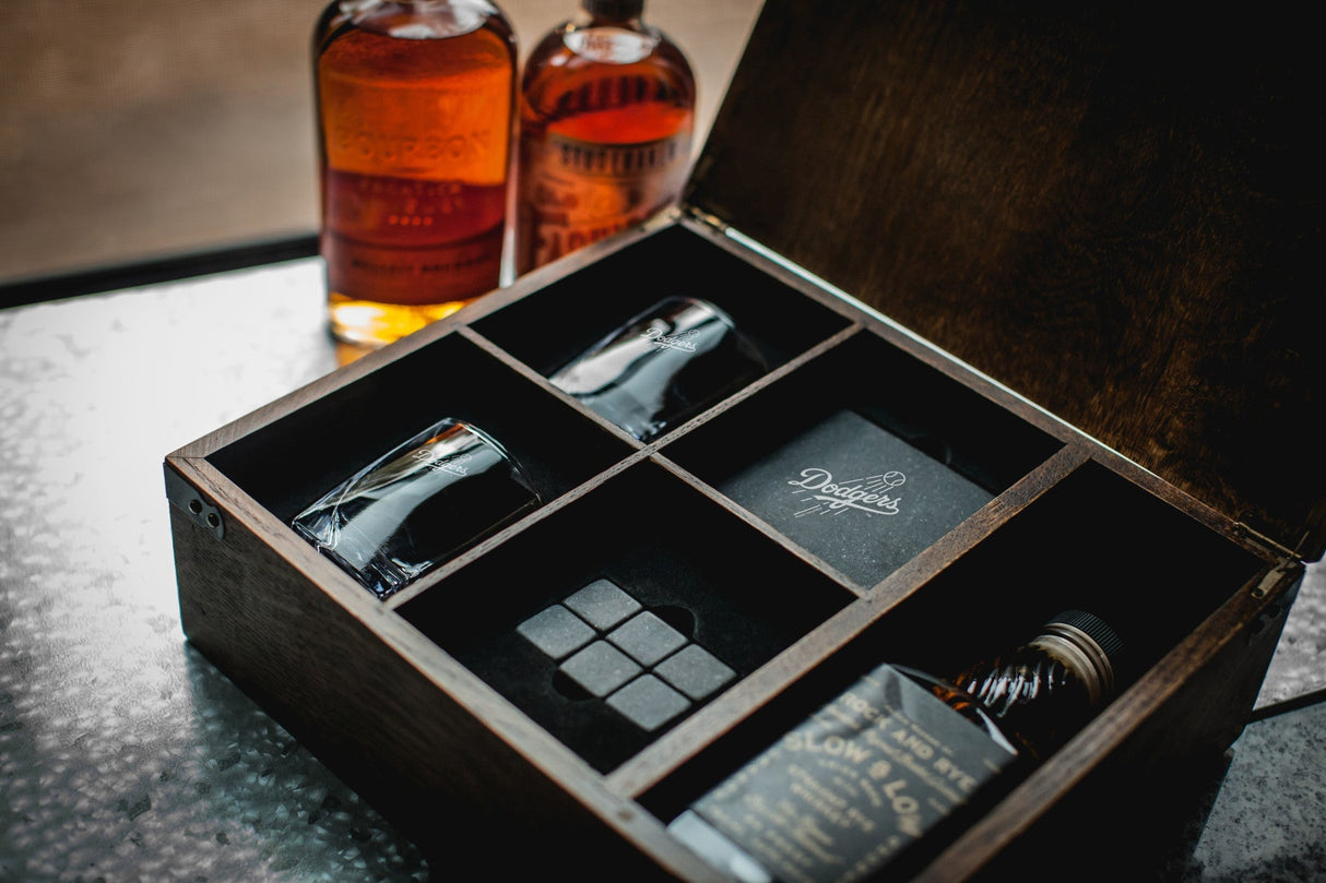 Los Angeles Dodgers - Whiskey Box Gift Set - Picnic Time Family of Brands - 099967522663