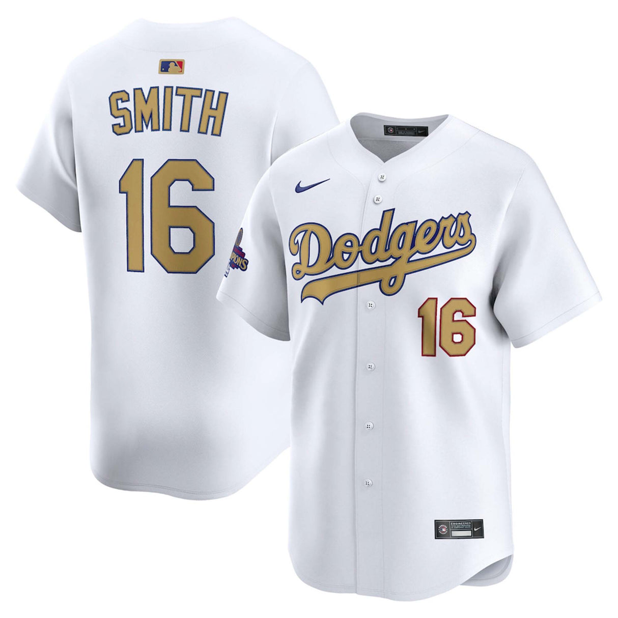 Los Angeles Dodgers Will Smith Nike 2025 World Series Gold Nike® Limited Jersey - Nike -