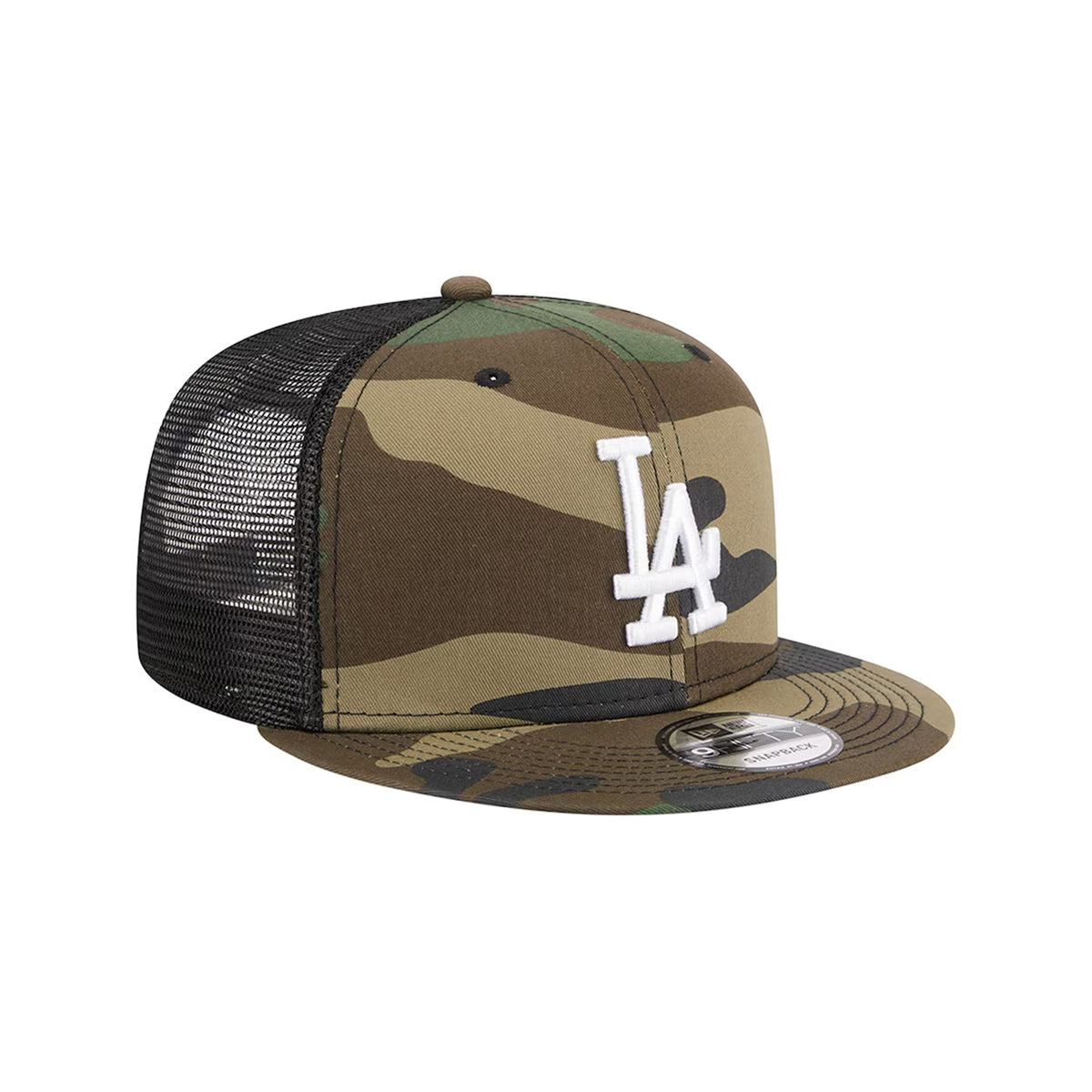 Los Angeles Dodgers Woodland Camo 9FIFTY Snapback Trucker Hat ( WHY DRAFT? ) - New Era - 23012641101