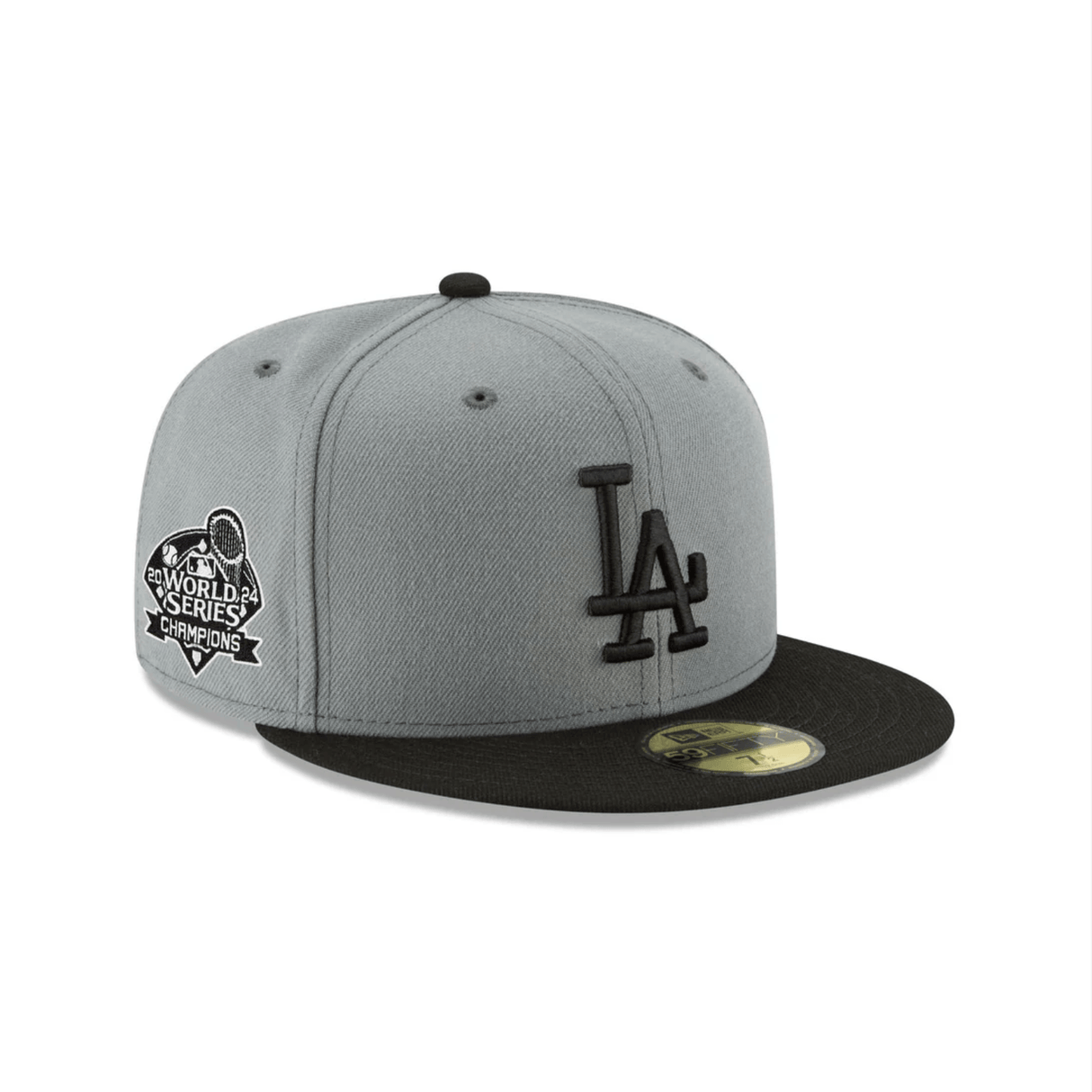 Los Angeles Dodgers World Series Champions Gray 59FIFTY Fitted - New Era -