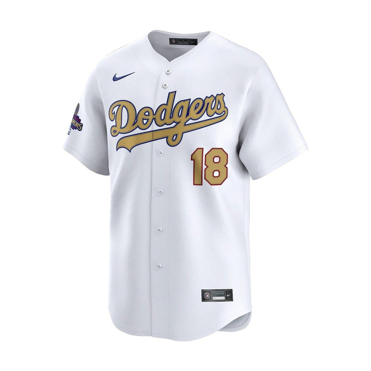 Los Angeles Dodgers Yoshinobu Yamamoto 2024 World Series Champs White Limited Jersey - Nike - 31211641125