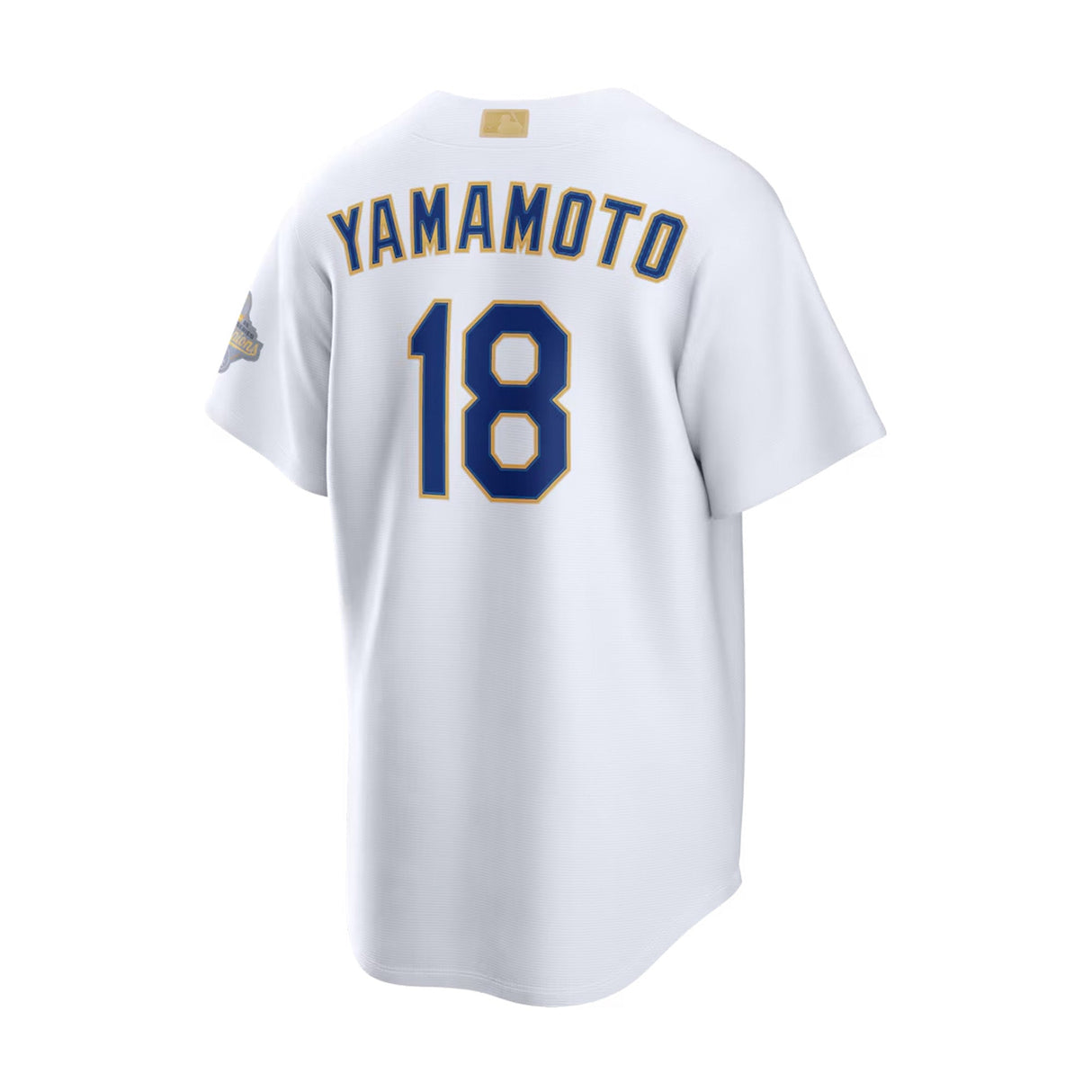 Los Angeles Dodgers Yoshinobu Yamamoto 2026 Gold Collection White Stadium Jersey - Nike -