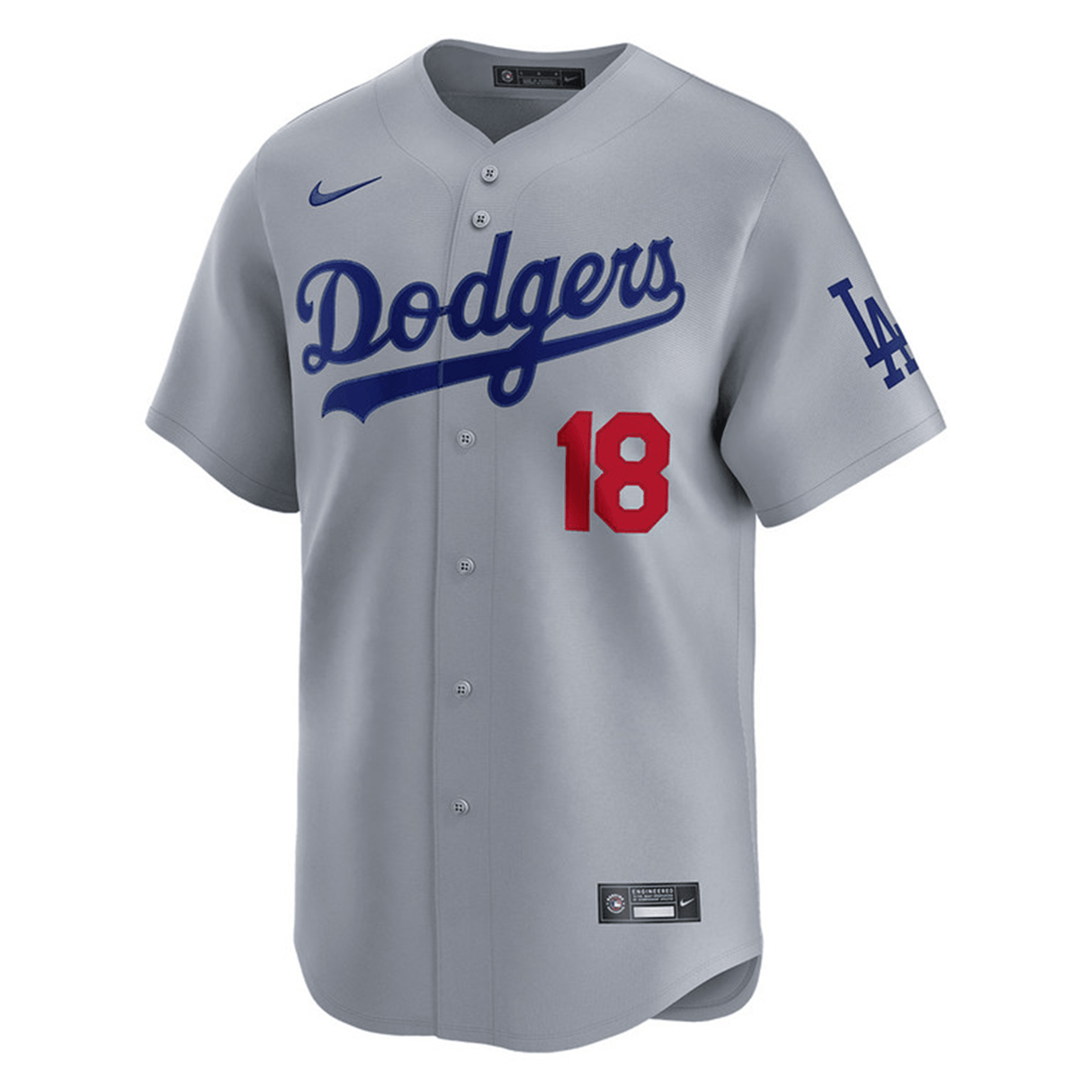 Los Angeles Dodgers Yoshinobu Yamamoto Nike® Alt Gray Road Limited Jersey - Nike -