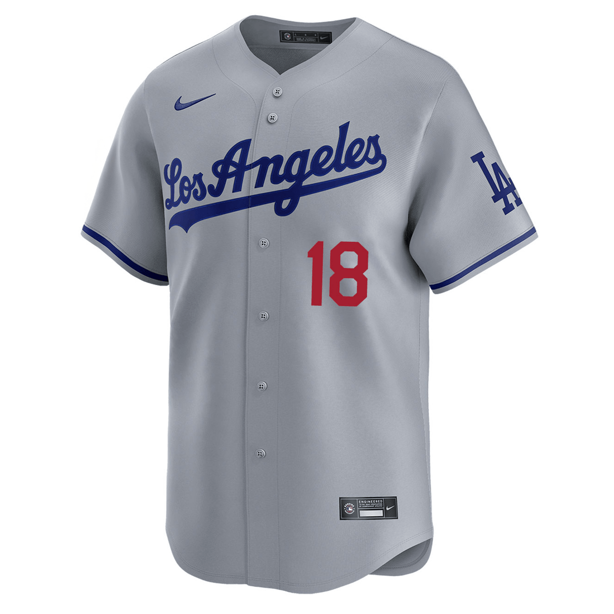 Los Angeles Dodgers Yoshinobu Yamamoto Nike® Gray Road Limited Jersey - Nike -