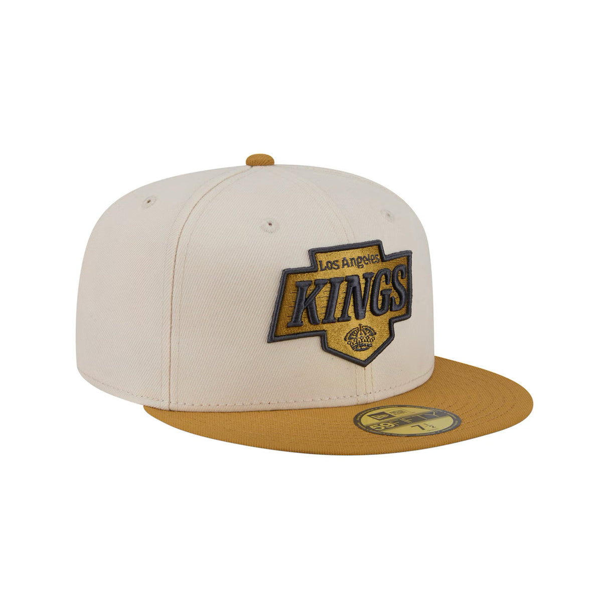 Los Angeles Kings Two - Tone Cream Gold 59FIFTY Fitted Hat - New Era - 230510231601