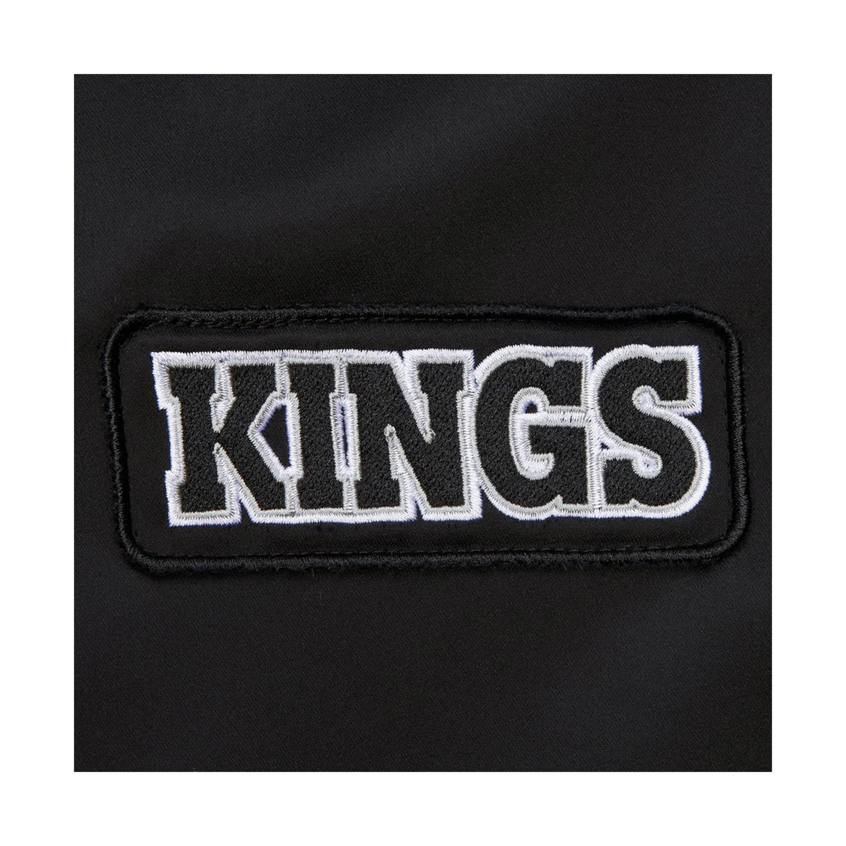 Los Angeles Kings Vintage Hockey Satin Black Full - Zip Bomber Jacket - Mitchell & Ness - 22490231601