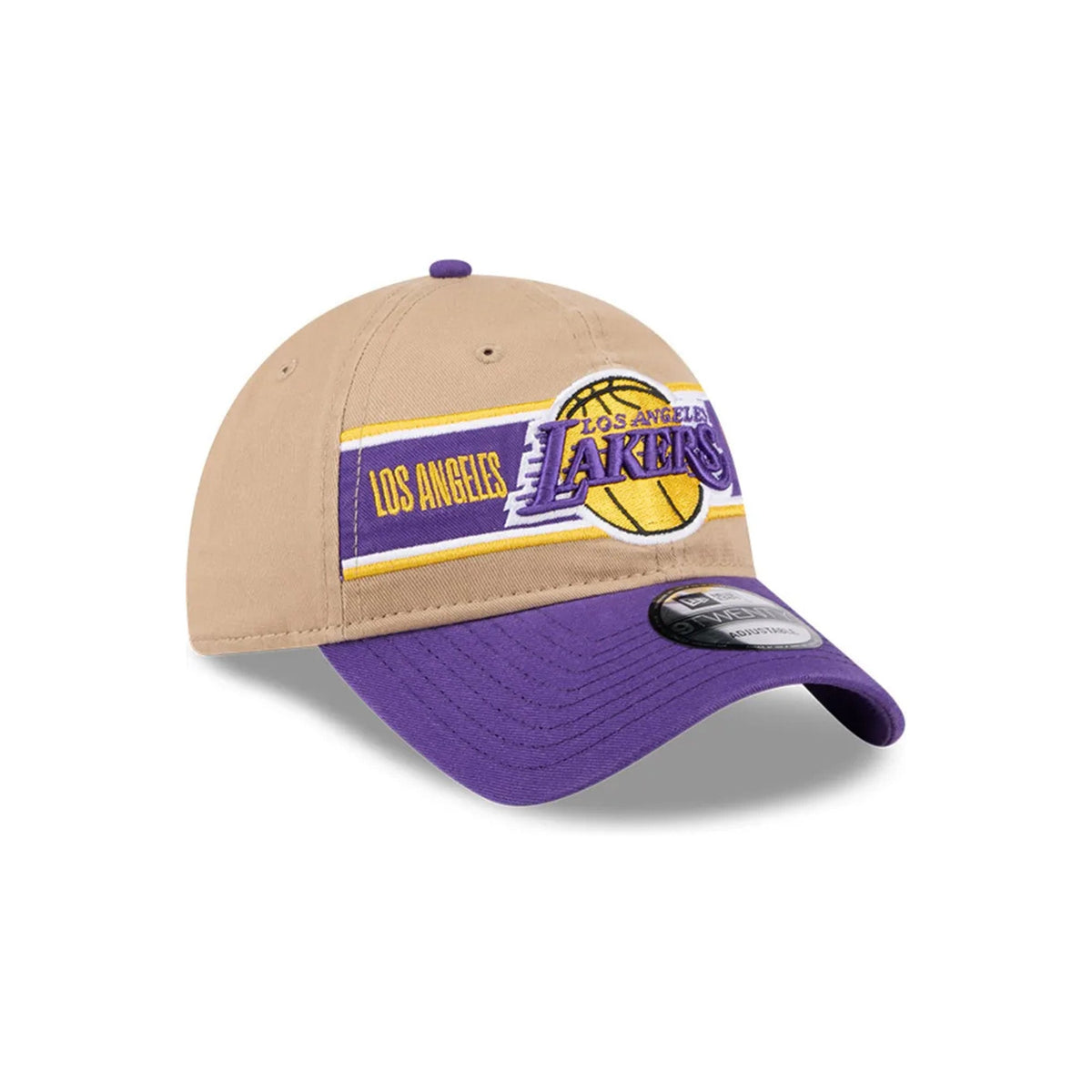 Los Angeles Lakers 2024 NBA Draft Tan & Purple 9TWENTY Adjustable Hat - New Era - 2302302216