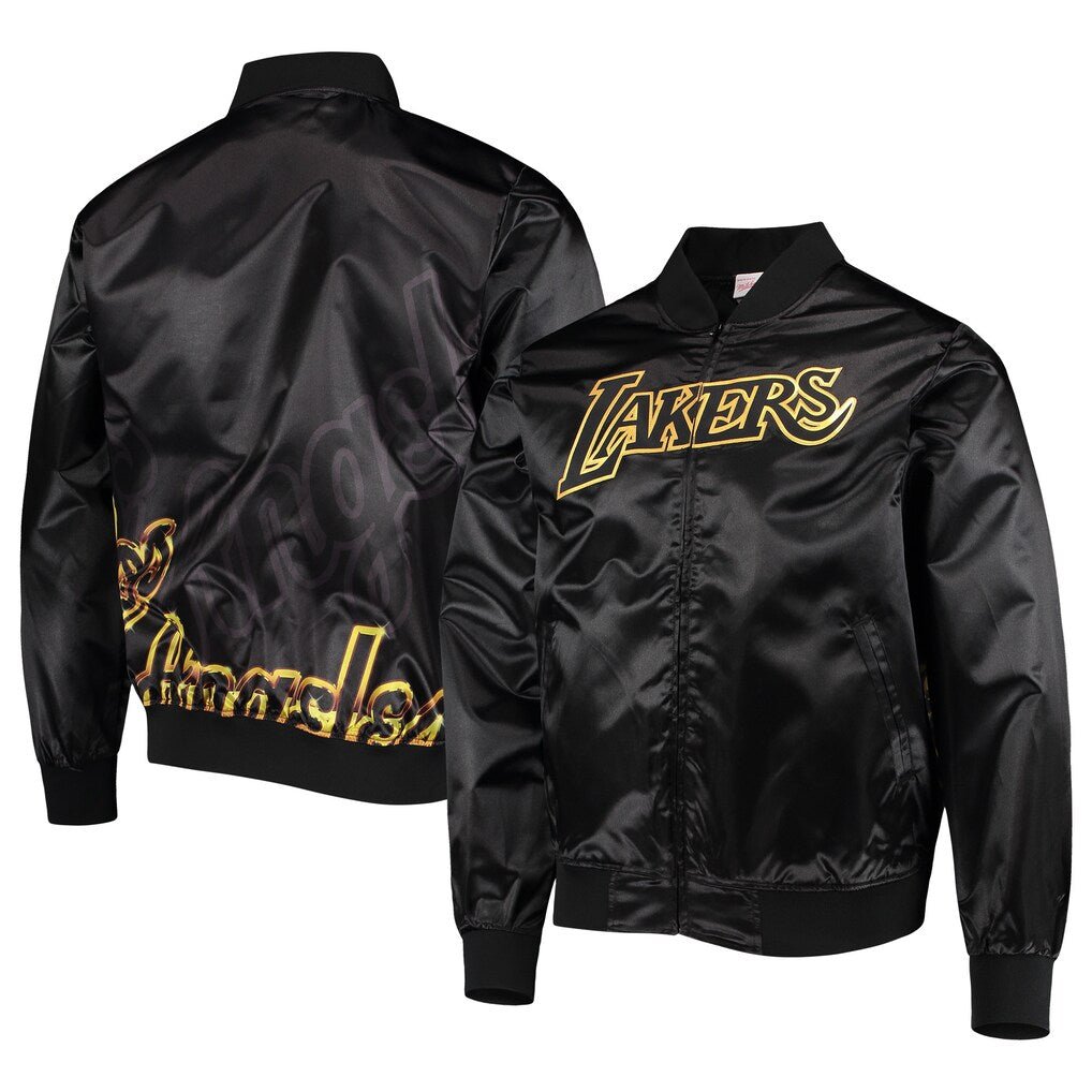 Los Angeles Lakers Big Face 4.0 Satin Full - Zip Jacket - Mitchell & Ness -