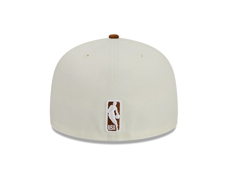Los Angeles Lakers Cream/Brown Corduroy Visor 59FIFTY Fitted Hat - New Era -