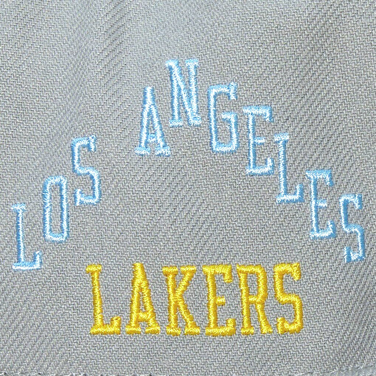 Los Angeles Lakers Gray Hardwood Classics Till Dawn Fitted Hat - Mitchell & Ness - 22510821601