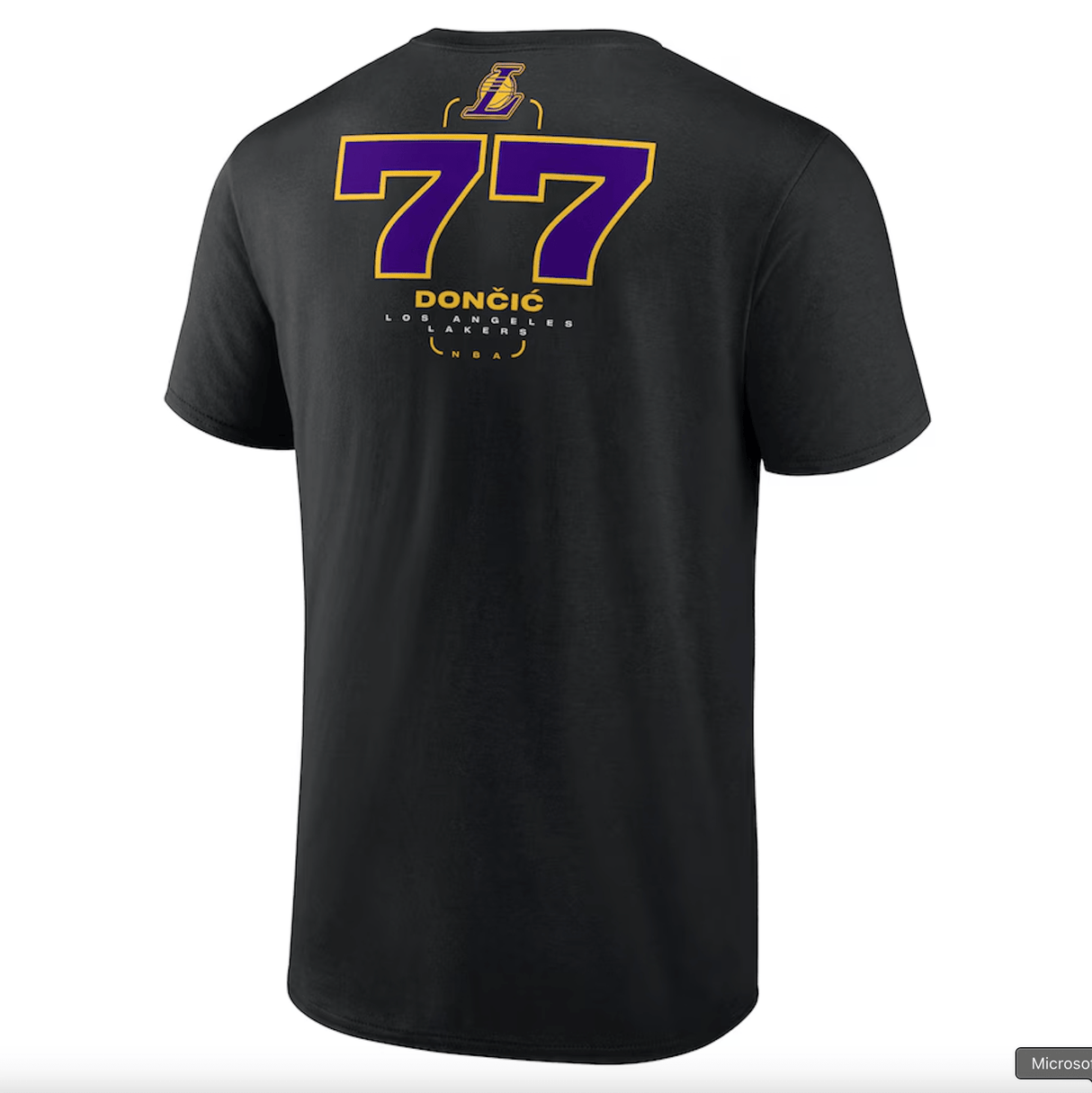 Los Angeles Lakers Luka Dončić Black Behind the Back Name & Number T-Shirt - Nike -
