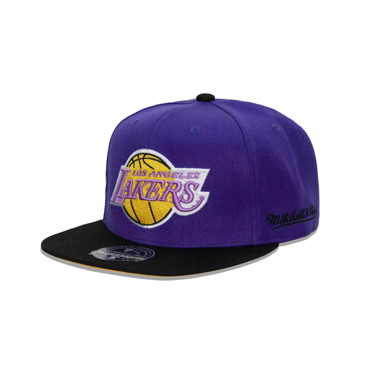 Los Angeles Lakers Pink & Purple HWC 60th Anniversary Dynasty Fitted - Mitchell & Ness -